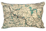 Algonquin Park Vintage Map Pillow