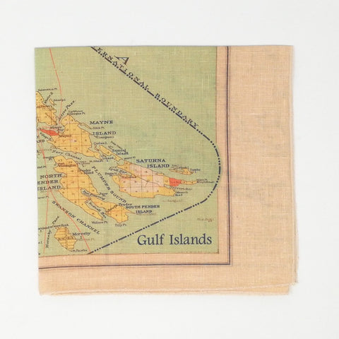 Gulf Islands/Saltspring Island Vintage Tea Towel