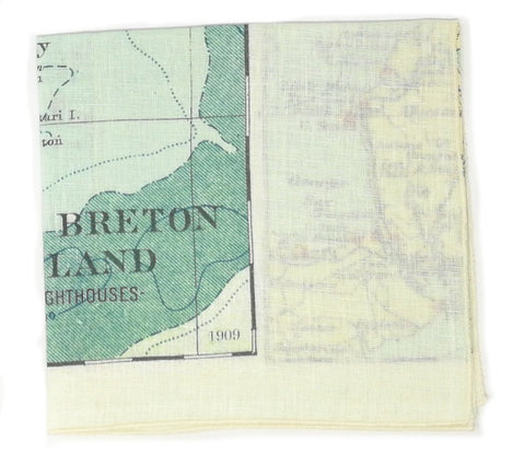 Cape Breton Vintage Map Tea Towel