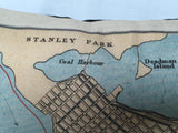 Vancouver Vintage Map Pillow