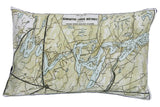Kawartha Lakes Vintage Map Pillow