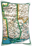 Rideau Lakes Vintage Map Pillow