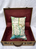 Rideau Lakes Vintage Map Pillow