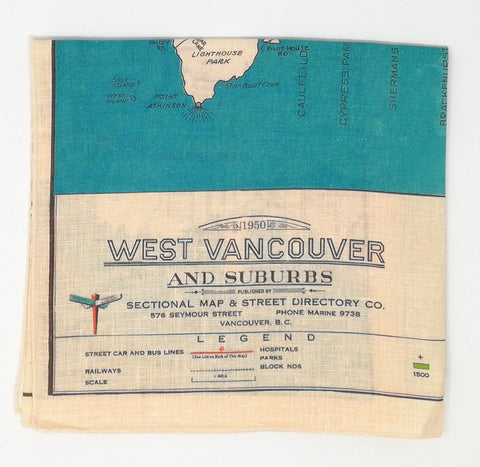 West Vancouver Vintage Tea Towel