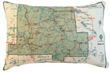 Bancroft Vintage Map Pillow