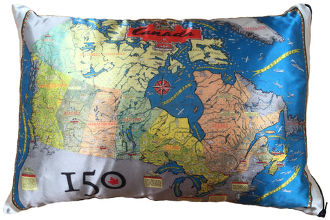 Canada's 150th Commemorative Map Pillow