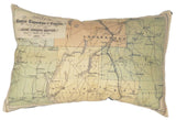 Eastern Townships Vintage Map Pillow