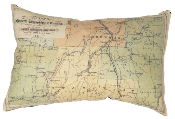 Quebec Map hot Pillow - Qc Map Pillow 18x18