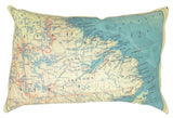 Labrador Vintage Map Pillow