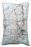 Niagara Vintage Map Pillow